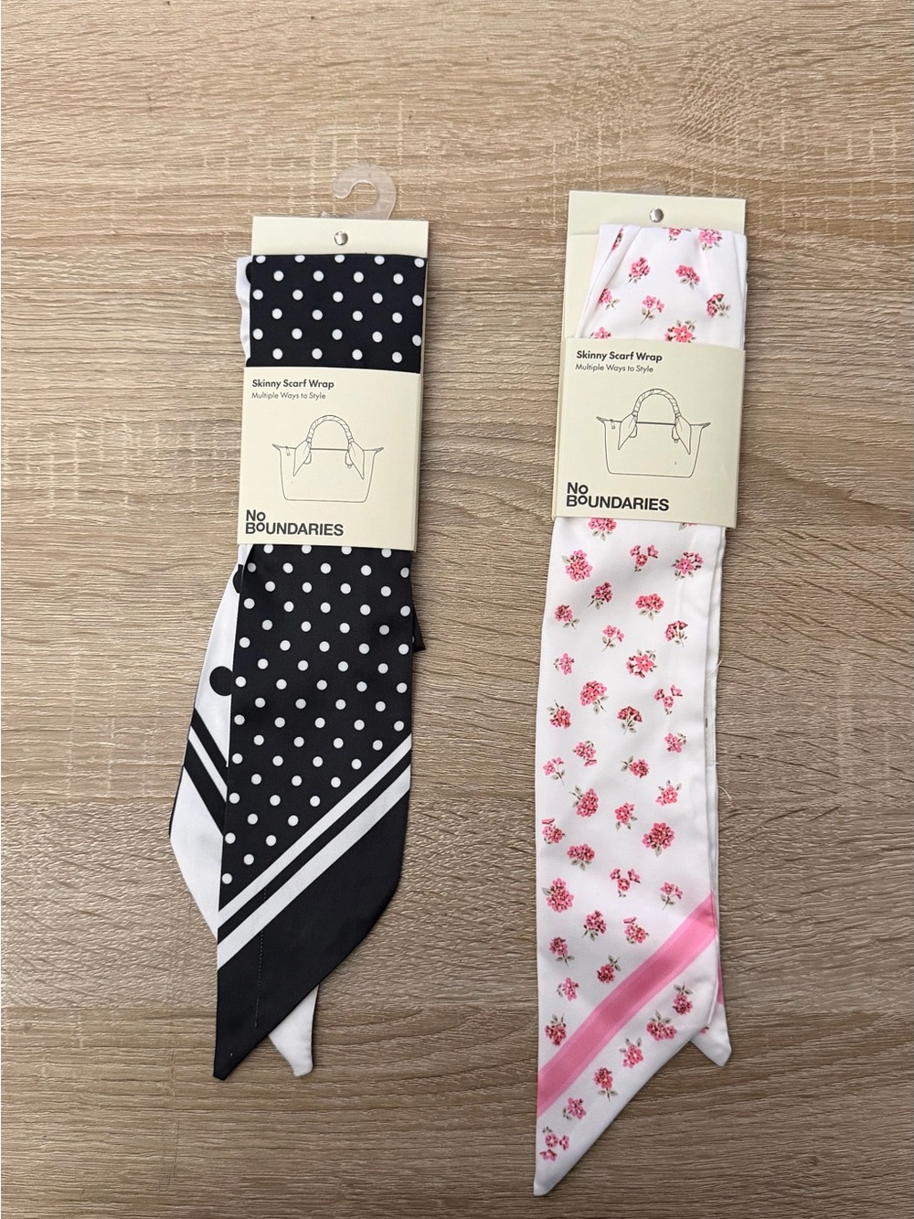 No Boundaries Skinny Scarf Wrap Twilly Purse Hair Neck Scarf $15 Each NWT